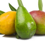 Avocado mango papaia frutta tropicale