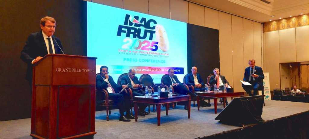 L'intervento di Piraccini alla presentazione di Macfrut 2025