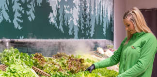 Installazione della tecnologia di Natural Misting in un punto di vendita